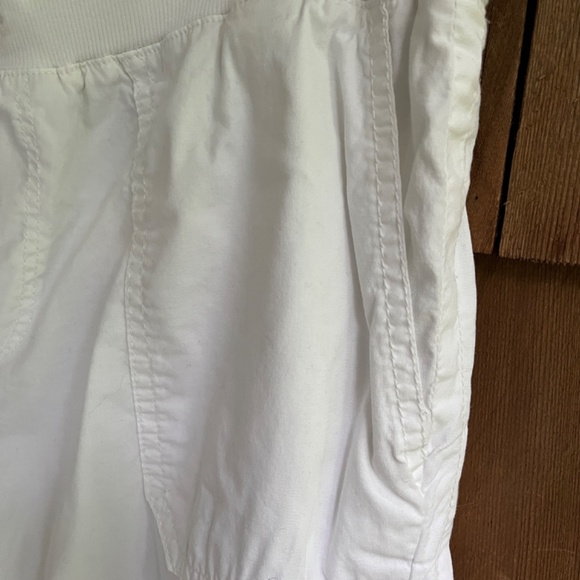 JNY JONES NEW YORK Sport Cargo Drawstring White Capri - Longer Shorts Cotton 6 - Picture 5 of 12